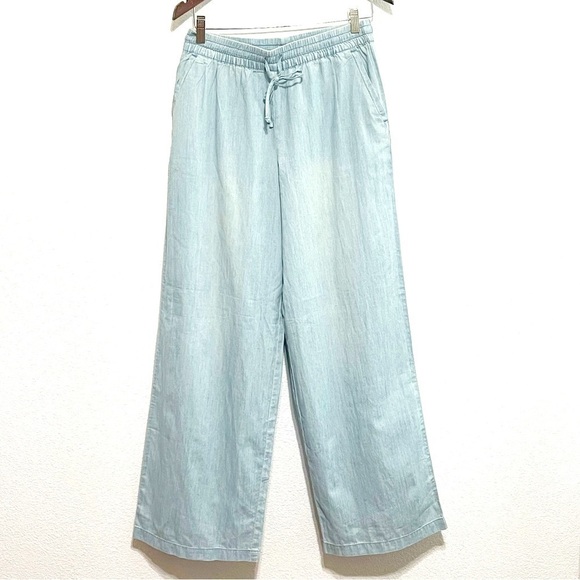 NWT Garnet Hill Woman Tencel Lyocell Wide Leg Pants Size S - Picture 1 of 14